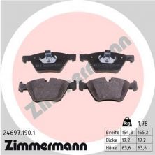 Zimmermann 24697.190.1 - Brzdové platničky -