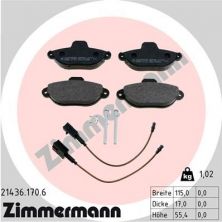 Zimmermann 21436.170.6 - Brzdové platničky -