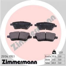 Zimmermann 25134.170.1 - Brzdové platničky -