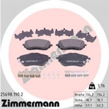 Zimmermann 25698.190.2 - Brzdové platničky -