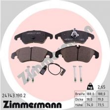 Zimmermann 24743.190.2 - Brzdové platničky -