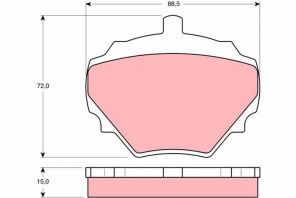 TRW GDB974 - Brzdové platničky -