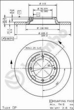 Brembo 08.4414.10 - Brzdový kotúč -