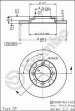 Brembo 08.5356.10 - Brzdový kotúč -