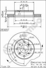 Brembo 09.5011.10 - Brzdový kotúč -