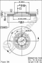 Brembo 09.5219.10 - Brzdový kotúč -