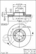 Brembo 09.6709.10 - Brzdový kotúč -