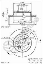Brembo 09.6741.10 - Brzdový kotúč -