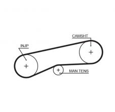 Gates 5093 - Rozvodový remeň