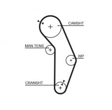 Gates 5352XS - Rozvodový remeň