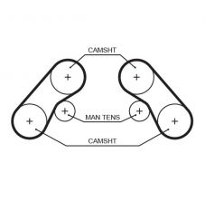 Gates 5576XS - Rozvodový remeň
