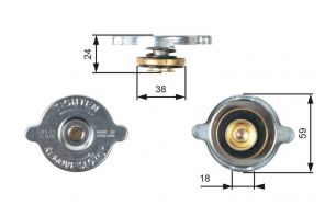 Gates RC115 - Uzatvárací kryt na chladič