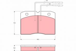 TRW GDB343 - Brzdové platničky -