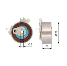 Gates T43154 - Napínacia kladka -