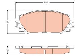 TRW GDB3459 - Brzdové platničky -