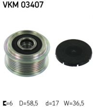 SKF VKM 03407 - Voľnobežka alternátora -