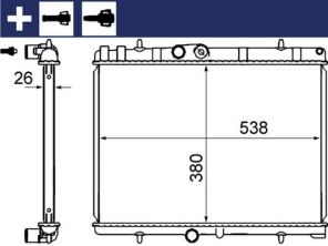 Mahle CR 2014 000S - Chladič vody -