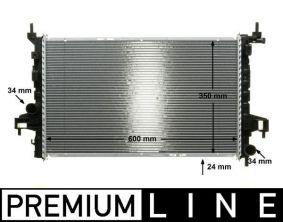 Mahle CR 422 000P - Chladič vody -