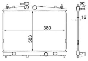 Mahle CR 856 000S - Chladič vody -