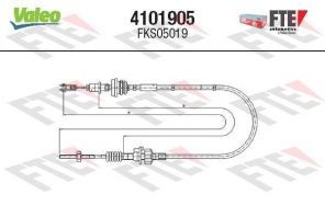 Valeo 4101905 - Spojkové lanko -