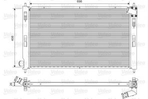 Valeo 701577 - Chladič vody -