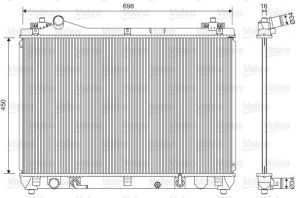 Valeo 701592 - Chladič vody -