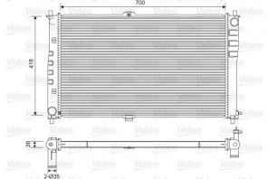 Valeo 701602 - Chladič vody -