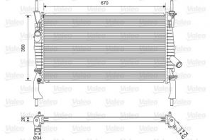Valeo 701606 - Chladič vody -