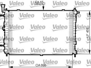 Valeo 735516 - Chladič vody -