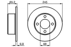 Bosch 0 986 478 073 - Brzdový kotúč -