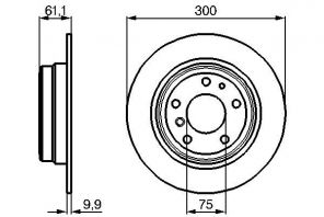 Bosch 0 986 478 321 - Brzdový kotúč -