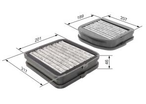 Bosch 1 987 432 533 - Peľový filter