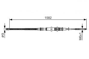 Bosch 1 987 482 124 - Brzdové lano -