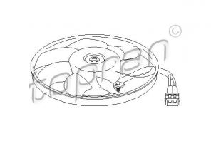 Topran 111 438 - Ventilátor motora -