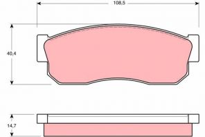 TRW GDB988 - Brzdové platničky -