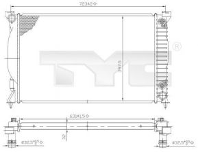 TYC 702-0022 - Chladič vody -