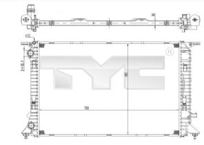 TYC 702-0036 - Chladič vody -