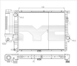 TYC 703-0010-R - Chladič vody -