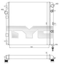 TYC 705-0071-R - Chladič vody -