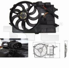 TYC 803-0002 - Ventilátor motora -
