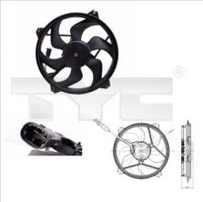 TYC 805-0007 - Ventilátor motora -