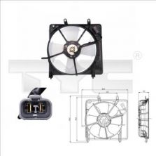 TYC 812-0001 - Ventilátor motora -