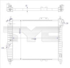 TYC 706-0021-R - Chladič vody -