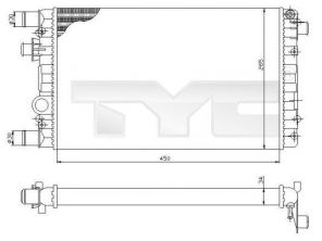 TYC 709-0012 - Chladič vody -