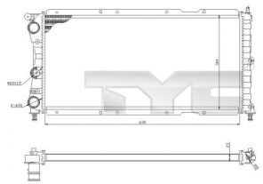 TYC 709-0017-R - Chladič vody -