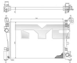 TYC 709-0018 - Chladič vody -