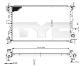 TYC 710-0052 - Chladič vody -