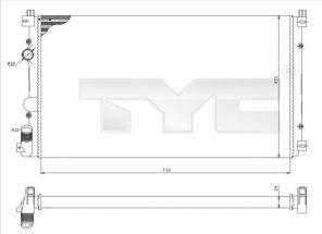 TYC 725-0029 - Chladič vody -