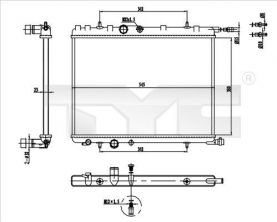TYC 726-0016-R - Chladič vody -