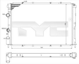 TYC 728-0025-R - Chladič vody -